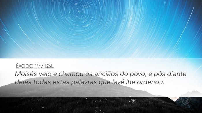 Êxodo 19:7 BSL Bible Verse Image