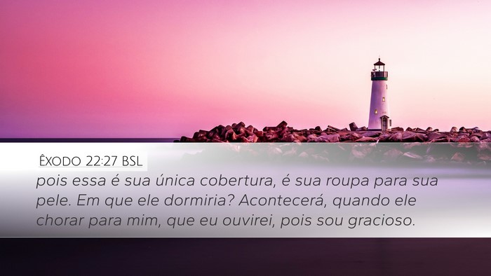 Êxodo 22:27 BSL Desktop Wallpaper - pois essa é sua única cobertura, é sua roupa - Desktop Bible Verse Wallpaper