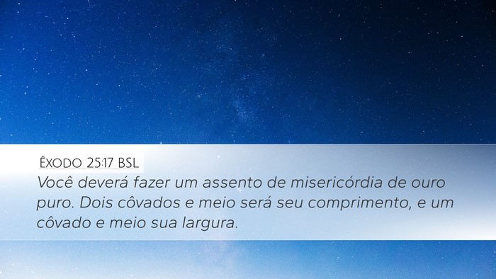Êxodo 25:17 BSL Bible Verse Image