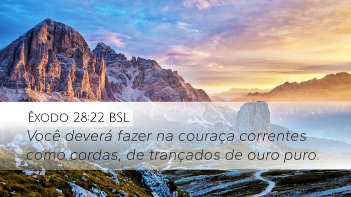 Êxodo 28:22 BSL Bible Verse Image