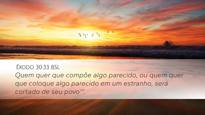 Êxodo 30:33 BSL Bible Verse Image