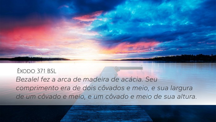 Êxodo 37:1 BSL Bible Verse Image