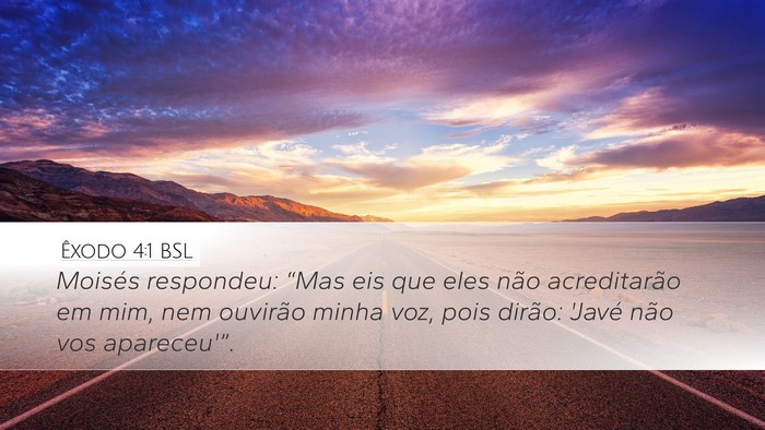 Êxodo 4:1 BSL Bible Verse Image
