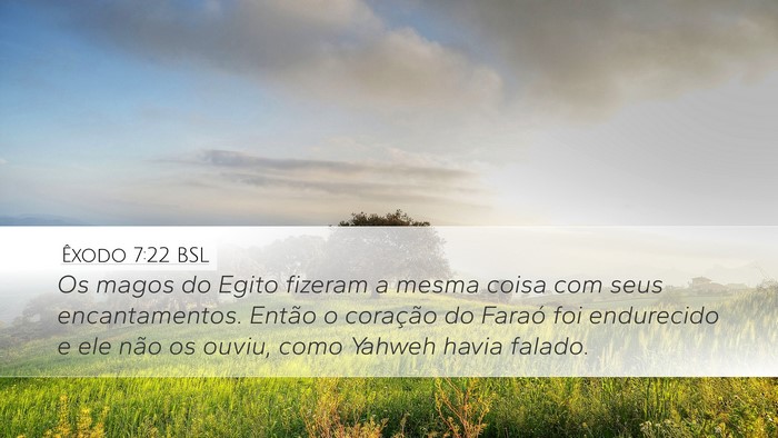 Êxodo 7:22 BSL Bible Verse Image
