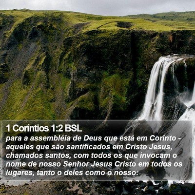 1 Coríntios 1:2 BSL Bible Verse Image