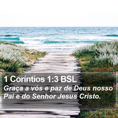 1 Coríntios 1:3 BSL Bible Verse Image