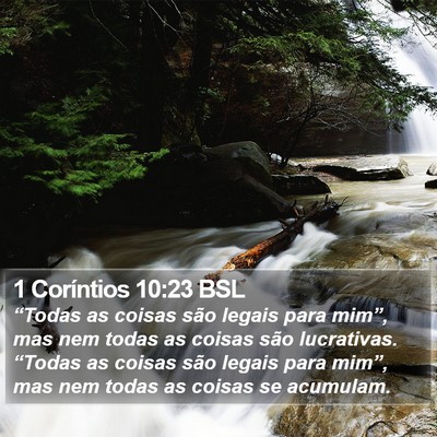 1 Coríntios 10:23 BSL Bible Verse Image