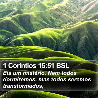 1 Coríntios 15:51 BSL Bible Verse Image