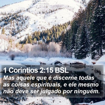 1 Coríntios 2:15 BSL Bible Verse Image