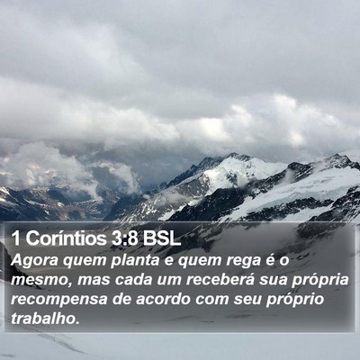 1 Coríntios 3:8 BSL Bible Verse Image