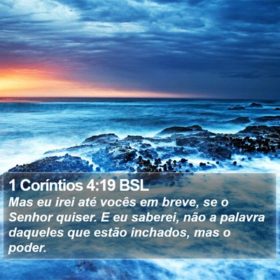 1 Coríntios 4:19 BSL Bible Verse Image