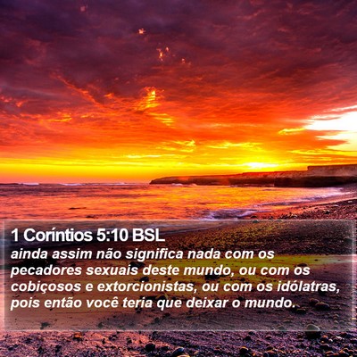 1 Coríntios 5:10 BSL Bible Verse Image