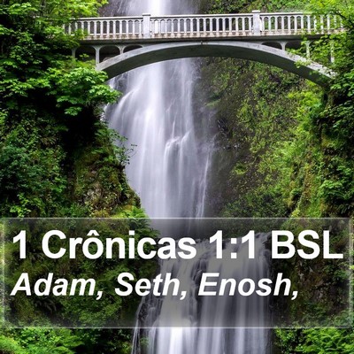 1 Crônicas 1:1 BSL Bible Verse Image