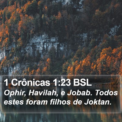 1 Crônicas 1:23 BSL Bible Verse Image