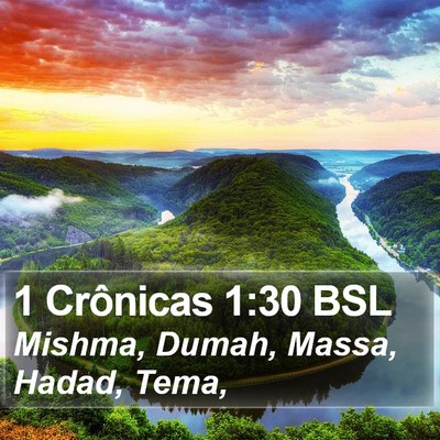1 Crônicas 1:30 BSL Bible Verse Image