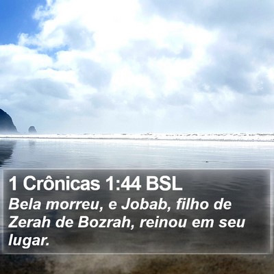 1 Crônicas 1:44 BSL Bible Verse Image