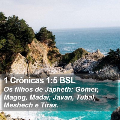 1 Crônicas 1:5 BSL Bible Verse Image
