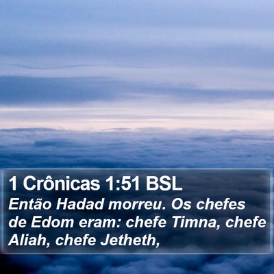 1 Crônicas 1:51 BSL Bible Verse Image
