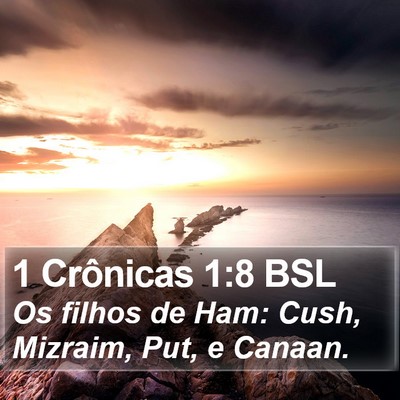 1 Crônicas 1:8 BSL Bible Verse Image