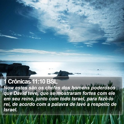 1 Crônicas 11:10 BSL Bible Verse Image