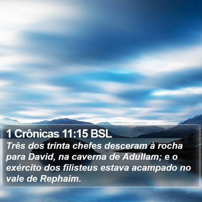 1 Crônicas 11:15 BSL Bible Verse Image