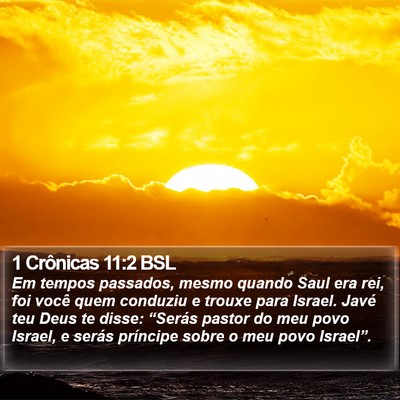 1 Crônicas 11:2 BSL Bible Verse Image