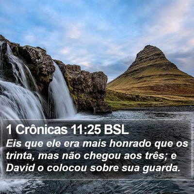 1 Crônicas 11:25 BSL Bible Verse Image