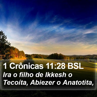 1 Crônicas 11:28 BSL Bible Verse Image