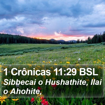 1 Crônicas 11:29 BSL Bible Verse Image