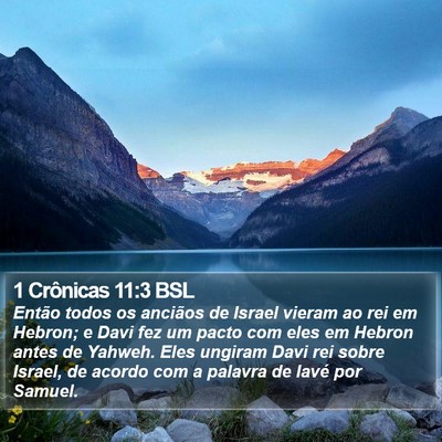 1 Crônicas 11:3 BSL Bible Verse Image