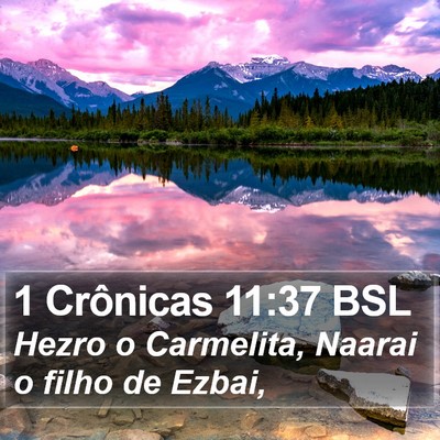 1 Crônicas 11:37 BSL Bible Verse Image