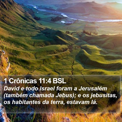 1 Crônicas 11:4 BSL Bible Verse Image