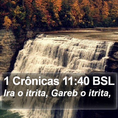1 Crônicas 11:40 BSL Bible Verse Image