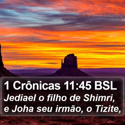 1 Crônicas 11:45 BSL Bible Verse Image