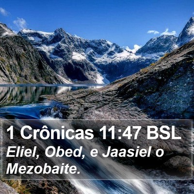 1 Crônicas 11:47 BSL Bible Verse Image