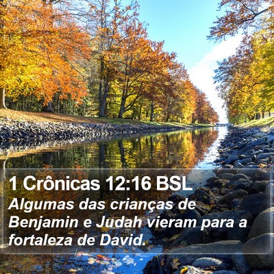 1 Crônicas 12:16 BSL Bible Verse Image