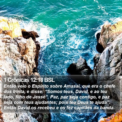 1 Crônicas 12:18 BSL Bible Verse Image