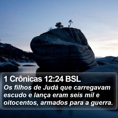 1 Crônicas 12:24 BSL Bible Verse Image