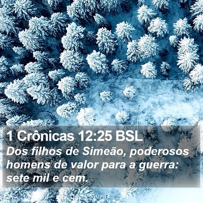 1 Crônicas 12:25 BSL Bible Verse Image