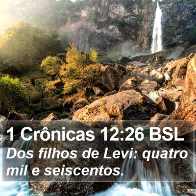 1 Crônicas 12:26 BSL Bible Verse Image