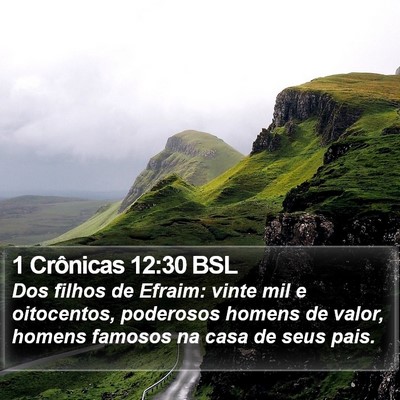 1 Crônicas 12:30 BSL Bible Verse Image