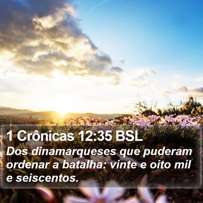 1 Crônicas 12:35 BSL Bible Verse Image