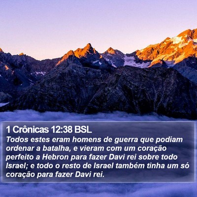 1 Crônicas 12:38 BSL Bible Verse Image