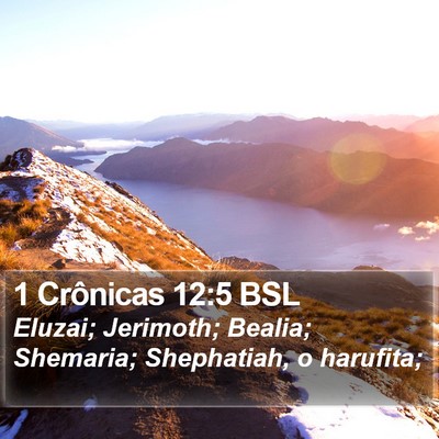 1 Crônicas 12:5 BSL Bible Verse Image