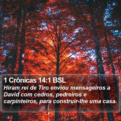1 Crônicas 14:1 BSL Bible Verse Image