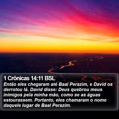 1 Crônicas 14:11 BSL Bible Verse Image