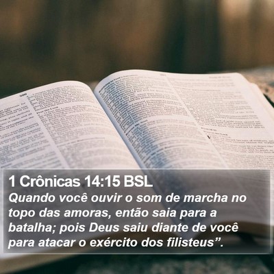1 Crônicas 14:15 BSL Bible Verse Image