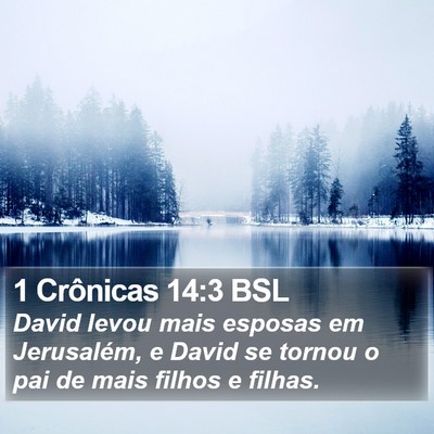 1 Crônicas 14:3 BSL Bible Verse Image