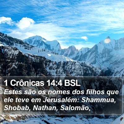 1 Crônicas 14:4 BSL Bible Verse Image