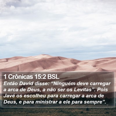 1 Crônicas 15:2 BSL Bible Verse Image